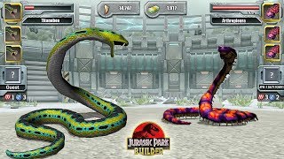 Titanoboa vs Titanoboa  Jurassic Park Builder [upl. by Terrill]