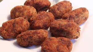 Italian Rice Croquettes  Arancini  Rice Balls Recipe [upl. by Yesnnyl]