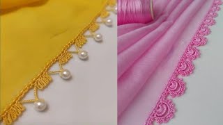 Dupatta Lace Design ¦¦Crochet Dupatta Design¦¦Crochet Borders [upl. by Adnotal446]