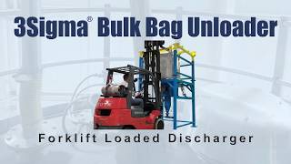 Bulk Bag Unloader  Forklift Loaded Unit by 3Sigma Systems™ [upl. by Herbie]