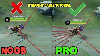 STRAIGHT CABLE TUTORIAL ✅  HARDEST FANNY CABLE  MASTER in 8 MINS 😎 🔥  MLBB [upl. by Yecrad]