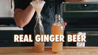 3 Ingredient Homemade Fermented Ginger Beer [upl. by Yreffoeg]