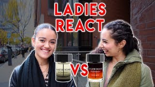 LA NUIT DE LHOMME EDP vs EDT Womens Reactions To YSL FragranceCologne [upl. by Nrobyalc70]