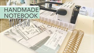 How To Make A Notebook At Home To Sell  Handmade Notebooks Using The Cinch by We R Memory Keepers [upl. by Odnomar]