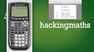 How to calculate the area under a normal curve on the TI84 plus [upl. by Urina]