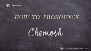 How to Pronounce Chemosh Real Life Examples [upl. by Robinette399]