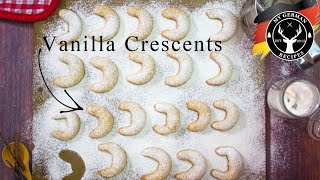 How to make Vanilla Crescents  Almond Crescent Cookies  Vanillekipferl ✪ MyGermanRecipes [upl. by Argile]