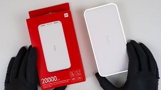 Xiaomi 20000mAh Redmi 18W Fast Charge Power Bank 2021 Unboxing  ASMR [upl. by Mathews]