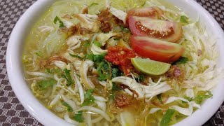 Resep Soto Ayam Mudah dan Enak [upl. by Clarance]