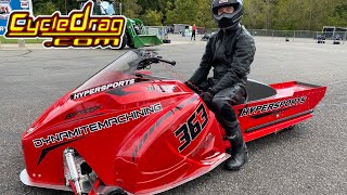 700HP TURBO Snowmobiles Race on Asphalt [upl. by Hudson]