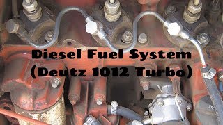 Diesel Fuel System on a Deutz 1012 Turbo Full Cycle [upl. by Viking]