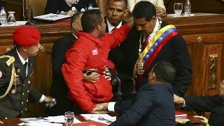 Maduro tras el quotsustoquot en su investidura quotPodían haberme disparadoquot [upl. by Anelac]