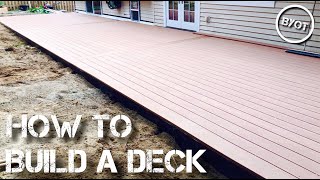 HOW TO BUILD A DECK  START TO FINISH Part 2 of 2 [upl. by Streeter219]