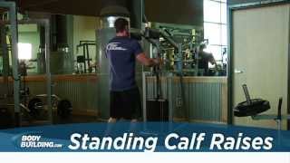 Standing Calf Raises  Calves Exercise  Bodybuildingcom [upl. by Iana642]