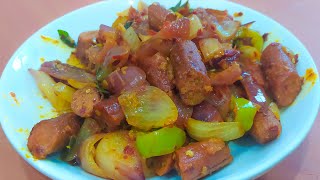 Deviled Sausages Recipe  Sausages Devel  Spicy Devel [upl. by Wadesworth601]