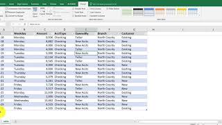 Create tables in Excel from existing data [upl. by Aitan947]