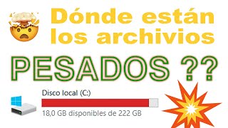 📀 cómo saber donde están los archivos más pesados [upl. by Fevre382]