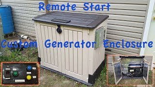 DIY Generator Enclosure Shed With Remote Start [upl. by Yeleek]