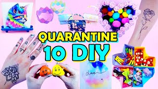 DIY 10 Things To Do When Youre Bored At Home  Art and Crafts [upl. by Eniger]