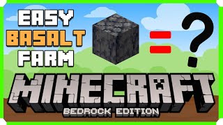 How To Build An Easy Basalt Generator In Minecraft Bedrock Edition  Minecraft Shorts [upl. by Anitnas]