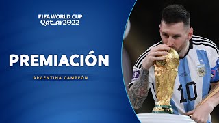 PREMIACIÓN  ARGENTINA CAMPEÓN DEL MUNDO  CATAR 2022 [upl. by Elpmid568]