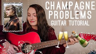 Champagne Problems Guitar Tutorial Beginner Taylor Swift evermore  Nena Shelby [upl. by Morgenthaler765]