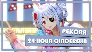 【Hololive】Pekora Jamming to 24Hour Cinderella  Yakuza 0 ENG SUB [upl. by Afira]