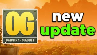 OG Fortnite UPDATE New Leaks [upl. by Garey]