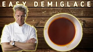 HOW TO MAKE EASY DEMIGLACE HOMEMADE GORDON RAMSEY RECIPE  ESPAGNOLE SAUCE [upl. by Terb]