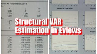 Structural Vector Autoregressive SVAR Modelling in Eviews [upl. by Charmaine940]