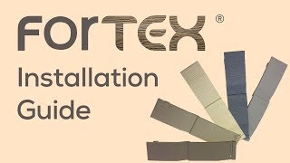 HOW TO Install Fortex External Cladding [upl. by Notnilc255]