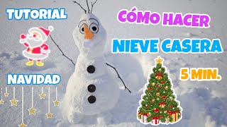 Tutorial NIEVE CASERA fácil en 5 MINUTOS  ISINAPIOLINA [upl. by Enamart]