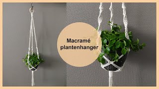 Macramé plantenhanger tutorial  Macramé tutorial voor beginners  DIY [upl. by Nickie]