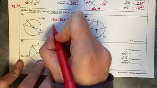 Circles Central Angles and Arc Measures  Arc Length  Geometry [upl. by Fleece]