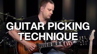 Basic Guitar Picking Technique  Lead Guitar Lesson 2 [upl. by Acinaj]