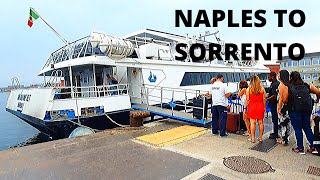 Ferry adventure hydrofoil from Naples to Sorrento [upl. by Yemarej]