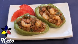 New Orleans Stuffed Mirlitons – Simplified Keto Stuffed Chayote  Keto Recipe [upl. by Ellita459]