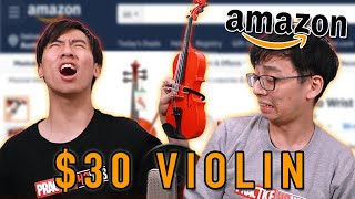 We Try the Cheapest and most useless Violins from Amazon [upl. by Riane]