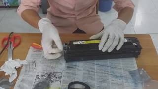 how to refill toner hp laserJet [upl. by Gyimah368]