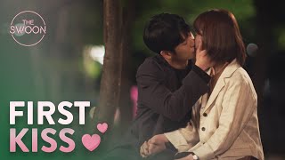 Han Jimin and Jung Haein kiss for the first time 🙂  One Spring Night Ep 9 ENG SUB [upl. by Reema]