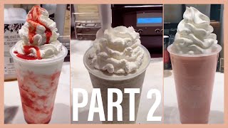 Making Starbucks drinks Part 2  Tiktok compilation [upl. by Rinna]