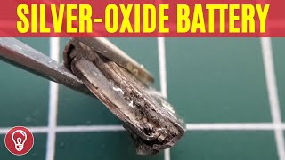 Silver Oxide Button Cell Battery Teardown [upl. by Atauqal]