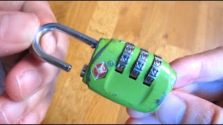 How to Reset TSA Lock Combo Tutorial [upl. by Aneehsor124]