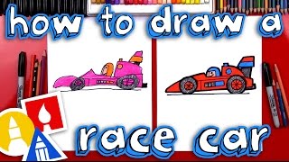 How To Draw A Race Car For Young Artists [upl. by Ecirtaemed888]