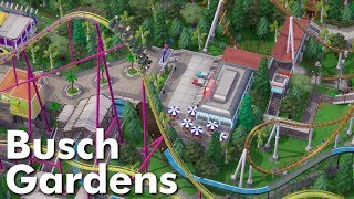 Parkitect Park Showcase  Busch Gardens by coasterB [upl. by Shannan]