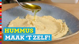 Hummus maken  Gezond recept  Voedingscentrum [upl. by Martyn327]