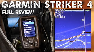 GARMIN STRIKER 4  Best Budget Sonar  Full Review  Settings  On Ice Demos [upl. by Annaeoj]