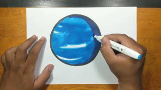 How to draw URANUS step by step [upl. by Ric]