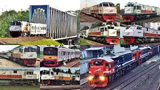 Kereta Api Indonesia XIV Video Compilation of Indonesian Train [upl. by Mears424]