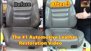 Automotive Leather Restoration Video [upl. by Annuahs]